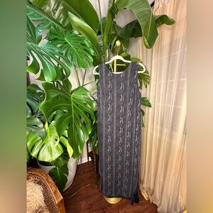 Spenser Jeremy Silk Dress in Black and Gray